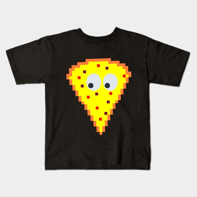 Pizza freak guy Kids T-Shirt by MICRO-X